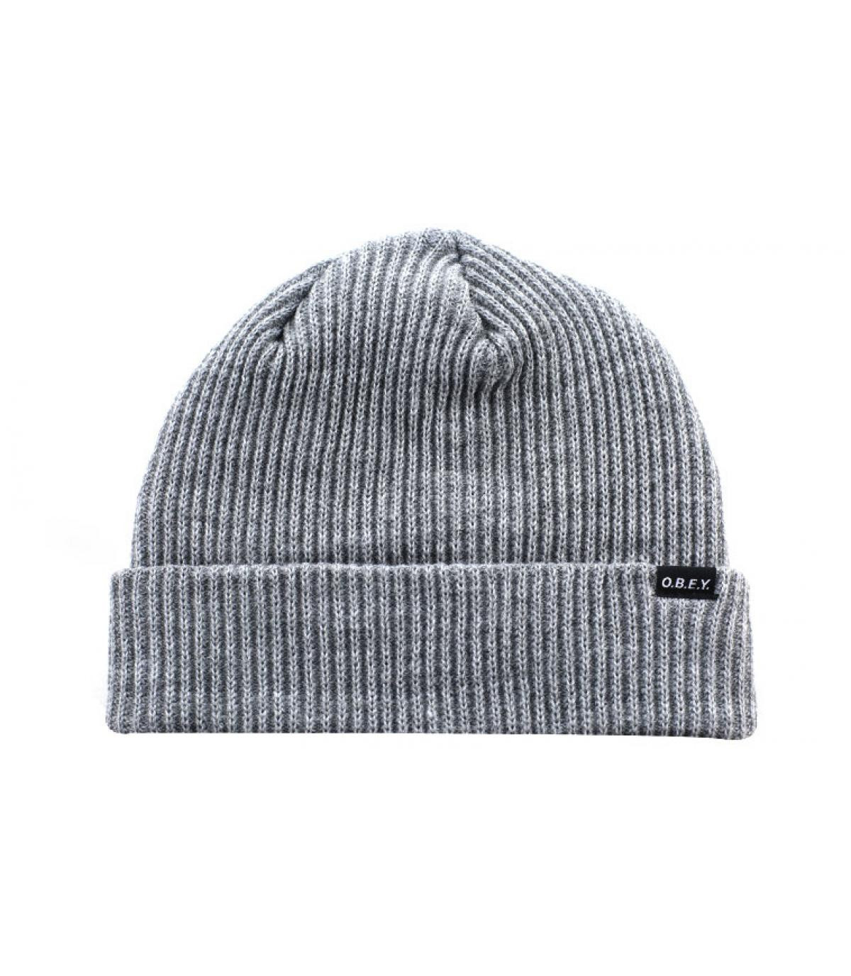 Acacia Beanie heather grey Obey